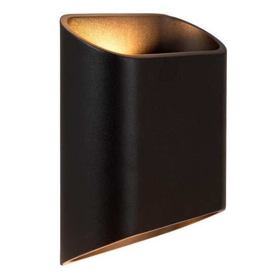 LUCIDE Lucide ATILA - Wall lamp Indoor/Outdoor - LED Dimmable - 2x5W 2700K - IP65 - Black