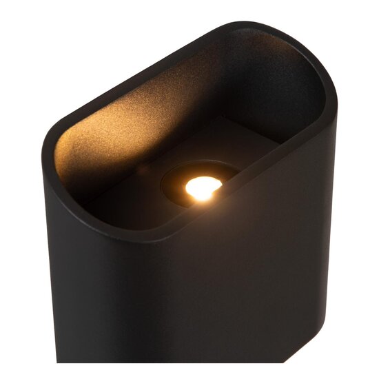 Lucide ATILA - Applique Intérieur/Extérieur - Gradation LED. - 2x5W 2700K - IP65 - Noir