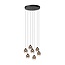 LUCIDE Lucide TAMINO - Lampe à suspension - Ø 52 cm - Variation LED. - 7x7W 3000K - Noir