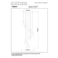 LUCIDE Lucide TAMINO - Pendant Lamp - Ø 52 cm - Dimmable LED - Ideal for creating a cozy atmosphere indoors