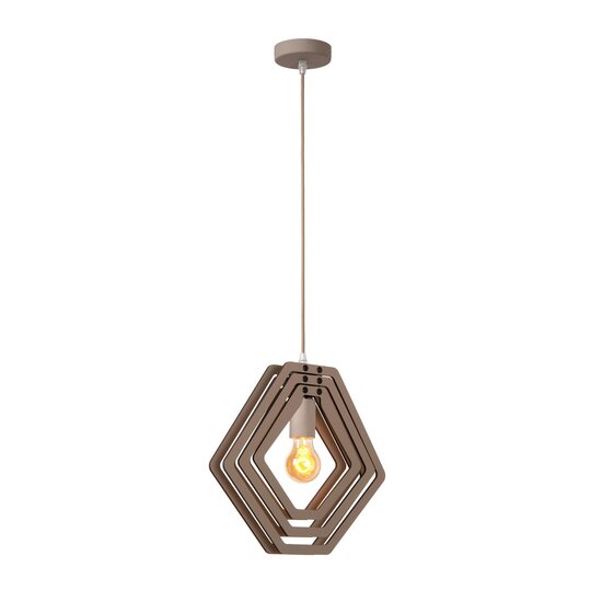 Lucide MAURO - Lampe suspendue Chambre d'enfant - 1xE27 - Taupe
