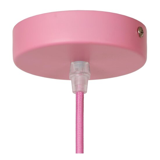 Lucide Mauro - Lampe Suspendue Rose Chambre d'Enfant - 1xE27