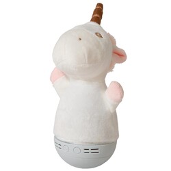 Lucide DOLLY - Lámpara de mesa habitación infantil - Pilas - LED - 1x3W 2700K - Con función música - Blanco