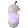 Lucide DOLLY - Lampe à poser Chambre d'enfant - Piles - LED - 1x3W 2700K - Avec fonction musique - Blanc