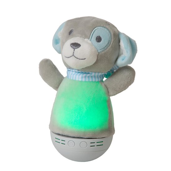 Lucide DOLLY - Tischleuchte Kinderzimmer - Batterien - LED - 1x3W 2700K - Mit Musikfunktion - Grau