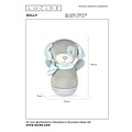 Lucide DOLLY - Lampe à poser Chambre d'enfant - Piles - LED - 1x3W 2700K - Avec fonction musique - Gris