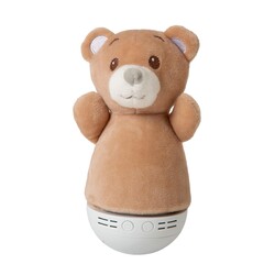 Lucide DOLLY - Lampe à poser Chambre d'enfant - Piles - LED - 1x3W 2700K - Avec fonction musique - Marron