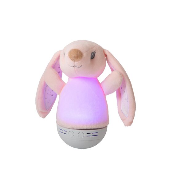 Lucide DOLLY - Lampe à poser Chambre d'enfant - Piles - LED - 1x3W 2700K - Avec fonction musique - Rose