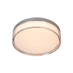 Lucide PLANO - Plafonnière Binnen/Buiten - Ø 23 cm - LED Dimb. - CCT - 1x11W 2700K/4000K - IP44 - Opaal