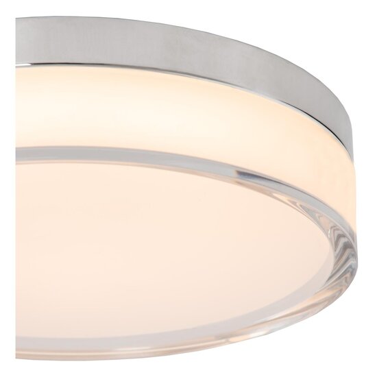 Lucide PLANO - Lámpara de techo Interior/Exterior - Ø 23 cm - LED Dimming. - CCT - 1x11W 2700K/4000K - IP44 - Ópalo