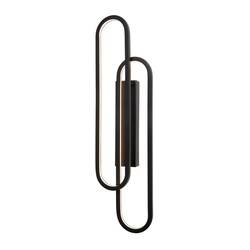 Vruno - Zwart Wandlamp - LED Dim to warm - 1x35W 2700K