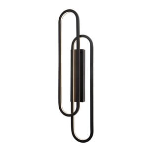 Vruno - Black Wall Lamp - LED Dim to warm - 1x35W 2700K