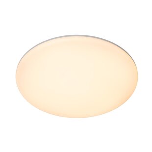 Lucide OLSON - Plafonnière Badkamer - Ø 35 cm - LED - CCT - 1x36W 3000K/6500K - IP44 - Opaal