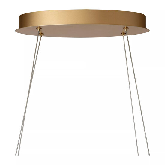 LUCIDE Lucide SARDANA - Lámpara colgante - LED Dimb. - 1x54W 2700K - Oro mate/latón