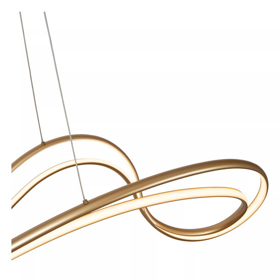 LUCIDE Lucide SARDANA - Lámpara colgante - LED Dimb. - 1x54W 2700K - Oro mate/latón