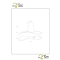 LUCIDE Lucide SARDANA - Hanglamp - LED Dimb. - 1x54W 2700K - Mat Goud / Messing - Premium