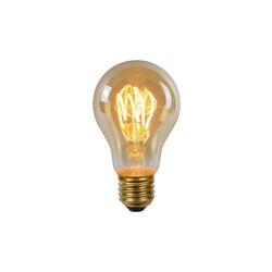 Lucide A60 - Filament lamp - Ø 6 cm - LED Dimb. - E27 - 1x4,9W 2200K - Amber