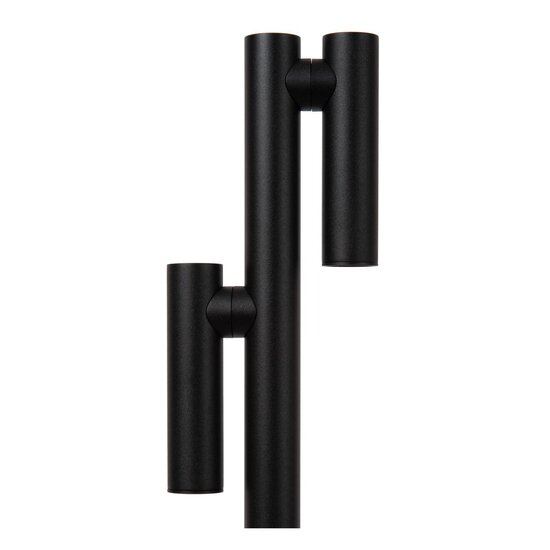 Lucide ANTRIM - Lampe de lecture rechargeable Intérieur/Extérieur - Accu/Batterie - Gradation LED. - 2x2,2W 2700K - IP54 - Avec station de recharge sans fil - Noir