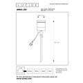 Lucide ARNE-LED - Foco de jardín - Ø 6,3 cm - LED - GU10 - 1x5W 2700K - IP44 - Negro