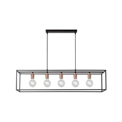 Lucide ARTHUR - Hanglamp - 5xE27 - Zwart