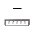 Lucide ARTHUR - Pendant lamp - 5xE27 - Black