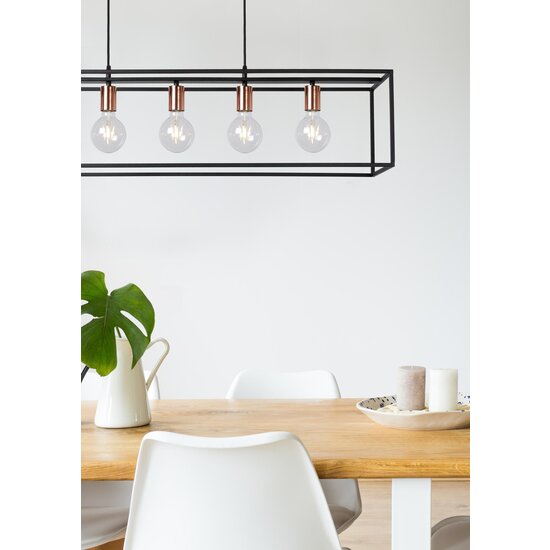 Lucide ARTHUR - Hanglamp - 5xE27 - Zwart