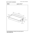Lucide ATKIN - Nachttischlampe / Wandlampe - LED - 1x6W 3000K - Mit USB-Ladepunkt - Schwarz