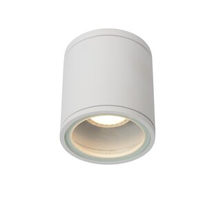 Lucide AVEN - Ceiling spotlight Bathroom - Ø 9 cm - 1xGU10 - IP65 - White