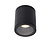 Lucide AVEN - Deckenstrahler Badezimmer - Ø 9 cm - 1xGU10 - IP65 - Schwarz