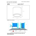 Lucide AVEN - Deckenstrahler Badezimmer - Ø 9 cm - 1xGU10 - IP65 - Schwarz