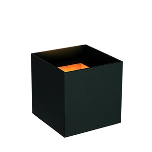 Lucide AXI - Foco de pared / Aplique de baño - LED - 2x7W 2700K - IP54 - Ángulo de haz ajustable - Negro