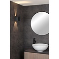 Lucide AXI - Spot mural / Applique Salle de bain - LED - 2x7W 2700K - IP54 - Angle d'éclairage réglable - Noir