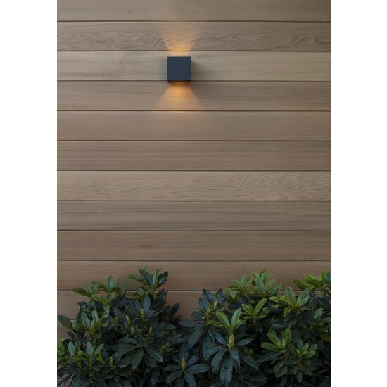 Lucide AXI - Wandstrahler / Wandleuchte Badezimmer - LED - 2x7W 2700K - IP54 - Einstellbarer Abstrahlwinkel - Schwarz