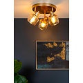 Lucide BJORN - Ceiling spotlight - Ø 38 cm - 3xE14 - Matt Gold / Brass