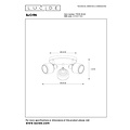 Lucide BJORN - Ceiling spotlight - Ø 38 cm - 3xE14 - Matt Gold / Brass