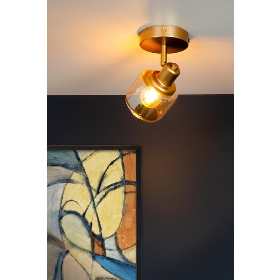 Lucide BJORN - Ceiling spotlight - 1xE14 - Matt Gold / Brass
