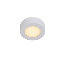 Lucide BRICE-LED – Badezimmer-Deckenleuchte – Ø 11,7 cm – LED-Dimmung. - 1x8W 3000K - IP44 - Weiß
