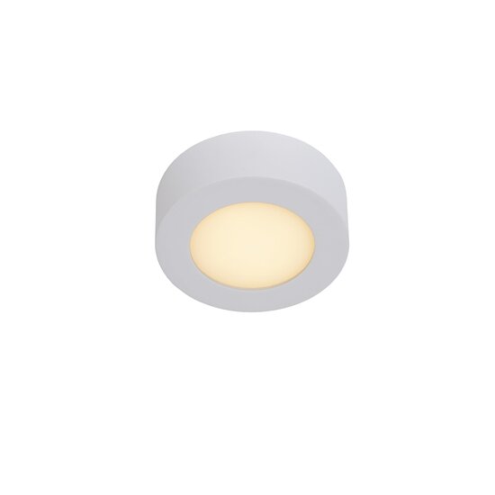 Lucide BRICE-LED - Bathroom Ceiling Light - Ø 11.7 cm - LED Dimming. - 1x8W 3000K - IP44 - White