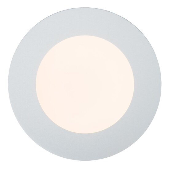 Lucide BRICE-LED - Bathroom Ceiling Light - Ø 11.7 cm - LED Dimming. - 1x8W 3000K - IP44 - White