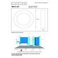 Lucide BRICE-LED - Plafonnier Salle de Bain - Ø 11,7 cm - Gradation LED. - 1x8W 3000K - IP44 - Blanc