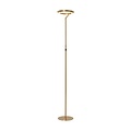 Lucide CELESTE - Vloerlamp - Ø 28 cm - LED Dimb. - 1x21W 2700K - Mat Goud / Messing