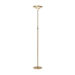 Lucide CELESTE - Vloerlamp - Ø 28 cm - LED Dimb. - 1x21W 2700K - Mat Goud / Messing