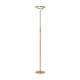 Lucide CELESTE - Vloerlamp - Ø 28 cm - LED Dimb. - 1x21W 2700K - Mat Goud / Messing