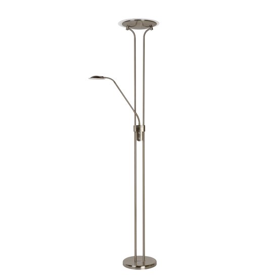 Lucide CHAMPION-LED - Leeslamp - LED Dimb. - 3000K - Mat chroom