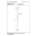 Lucide CHAMPION-LED - Leeslamp - LED Dimb. - 3000K - Mat chroom