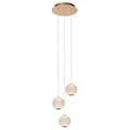 Lucide CINTRA - Pendant lamp - Ø 25 cm - LED Dimb. - 3x4.7W 2700K - Transparent