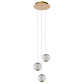 Lucide CINTRA - Pendant lamp - Ø 25 cm - LED Dimb. - 3x4.7W 2700K - Transparent