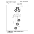 Lucide CINTRA - Hanglamp - Ø 25 cm - LED Dimb. - 3x4,7W 2700K - Transparant