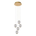 Lucide CINTRA - Pendant lamp - Ø 32 cm - LED Dimb. - 5x4.7W 2700K - Transparent