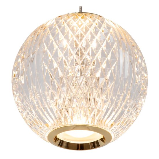 Lucide CINTRA - Pendant lamp - Ø 32 cm - LED Dimb. - 5x4.7W 2700K - Transparent